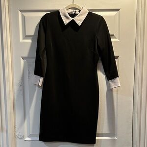 Ivanka Trump Wednesday Addams Black and White Dress Costume S Goth Halloween